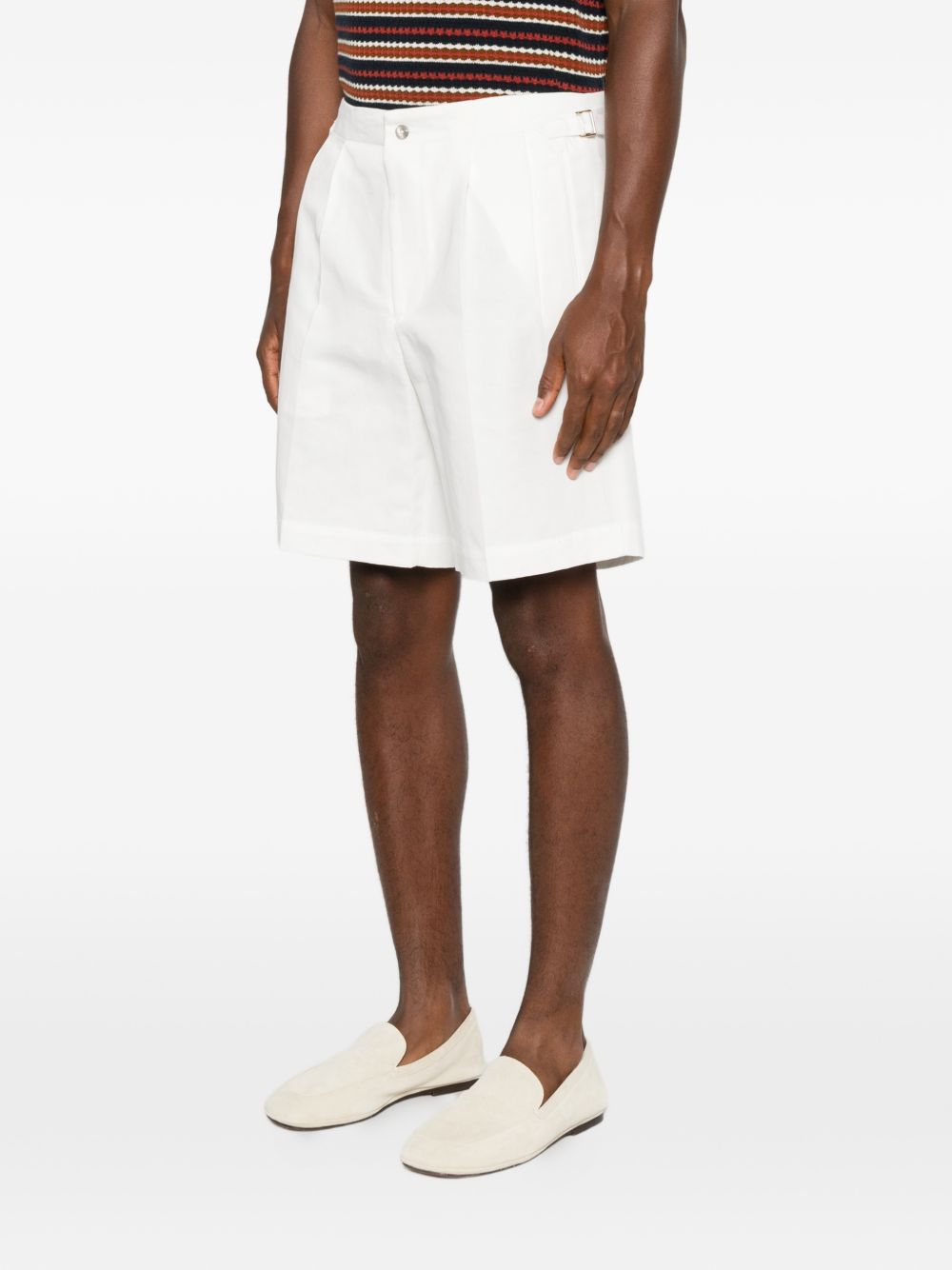Shorts a pieghe con fibbia in bianco Briglia 1949 - uomo 