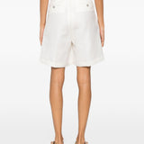 Shorts a pieghe con fibbia in bianco Briglia 1949 - uomo 