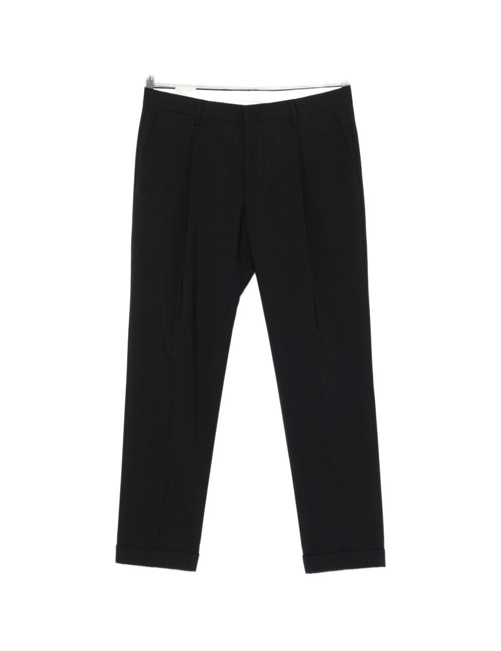 Pantaloni tiberio con pieghe in nero Briglia 1949 - uomo 