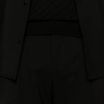 Pantaloni tiberio con pieghe in nero Briglia 1949 - uomo 