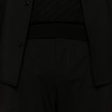 Pantaloni tiberio con pieghe in nero Briglia 1949 - uomo 