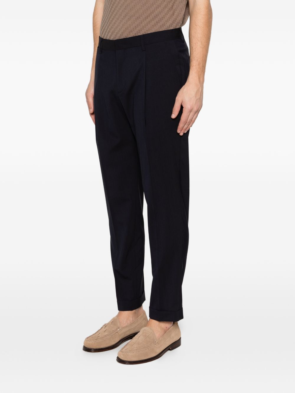 Pantaloni tiberio con pieghe in blu Briglia 1949 - uomo 