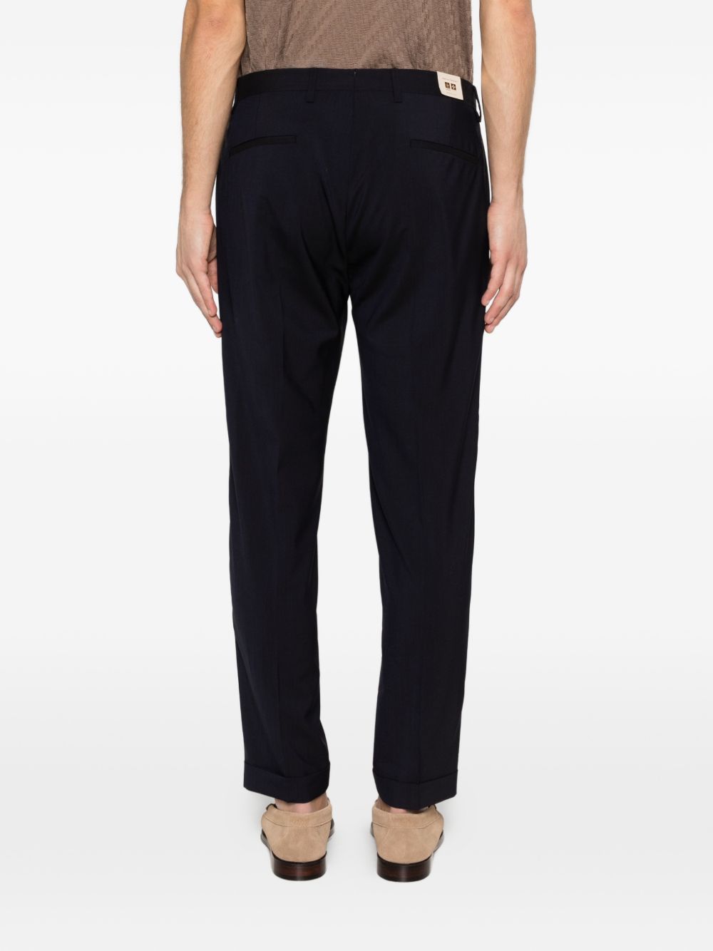 Pantaloni tiberio con pieghe in blu Briglia 1949 - uomo 