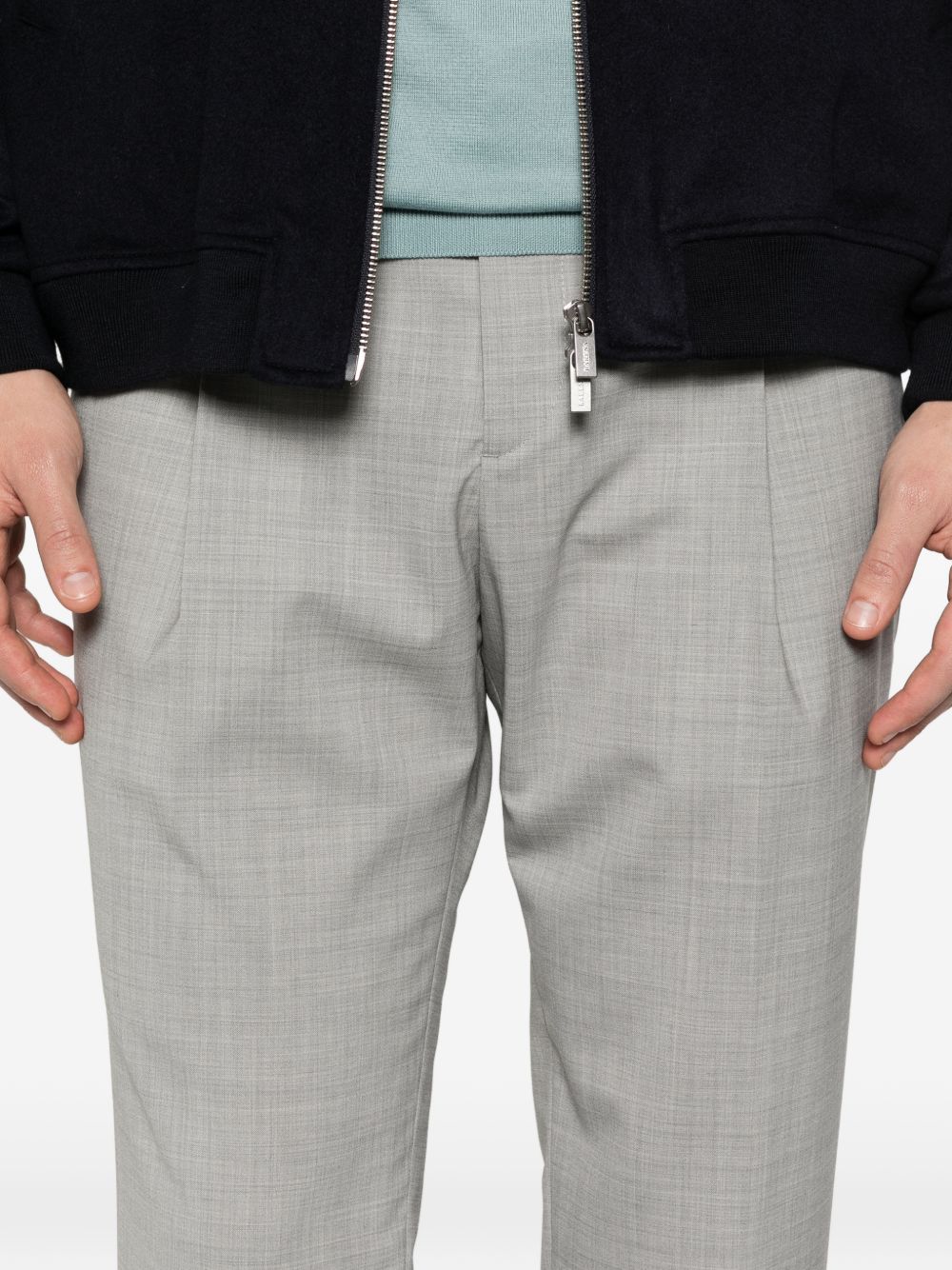 Pantaloni tiberio con pieghe in grigio Briglia 1949 - uomo 