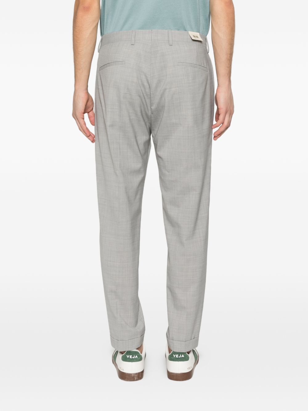 Pantaloni tiberio con pieghe in grigio Briglia 1949 - uomo 