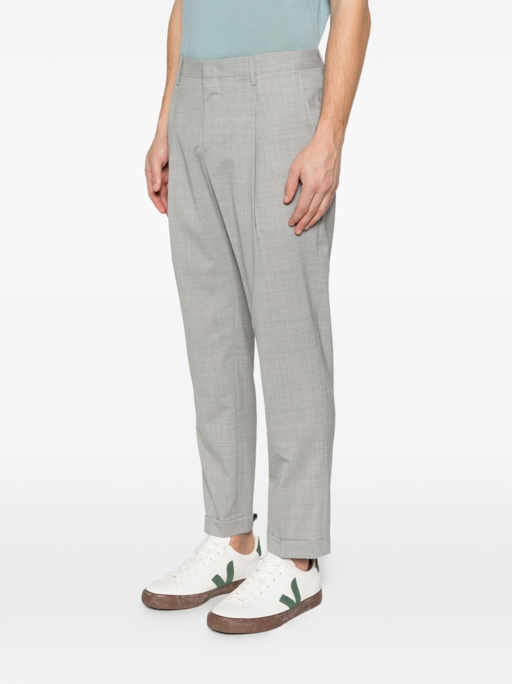 Pantaloni tiberio con pieghe in grigio Briglia 1949 - uomo 