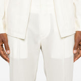 Pantaloni Tibero con pieghe pressate in bianco Briglia 1949 - uomo 