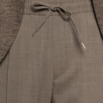 Pantaloni con coulisse e pieghe in marrone Briglia 1949 - uomo 