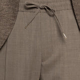 Pantaloni con coulisse e pieghe in marrone Briglia 1949 - uomo 