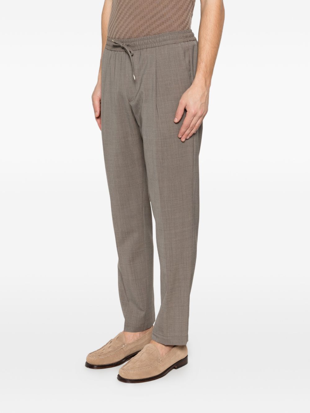 Pantaloni con coulisse e pieghe in marrone Briglia 1949 - uomo 