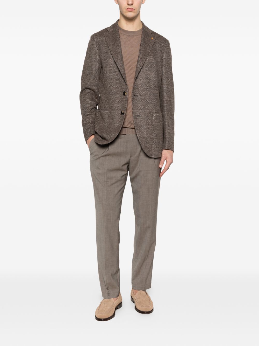 Pantaloni con coulisse e pieghe in marrone Briglia 1949 - uomo 