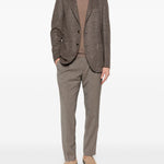 Pantaloni con coulisse e pieghe in marrone Briglia 1949 - uomo 