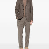 Pantaloni con coulisse e pieghe in marrone Briglia 1949 - uomo 