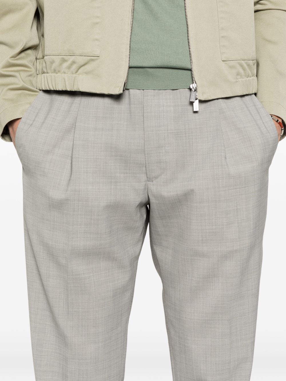 Pantaloni con coulisse e pieghe in grigio Briglia 1949 - uomo 