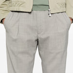 Pantaloni con coulisse e pieghe in grigio Briglia 1949 - uomo 