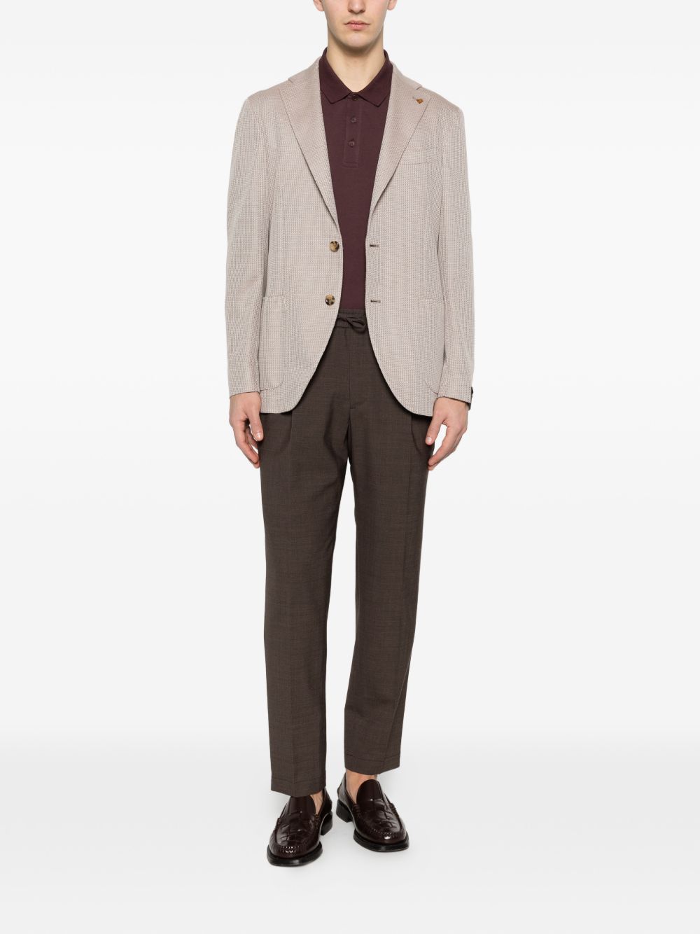 Pantaloni con coulisse e pieghe in marrone Briglia 1949 - uomo 