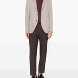 Pantaloni con coulisse e pieghe in marrone Briglia 1949 - uomo 