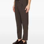 Pantaloni con coulisse e pieghe in marrone Briglia 1949 - uomo 