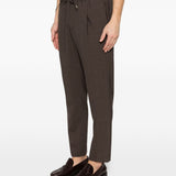 Pantaloni con coulisse e pieghe in marrone Briglia 1949 - uomo 