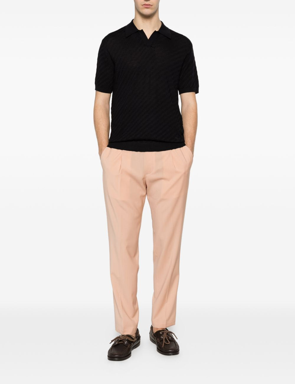 Pantaloni con coulisse e pieghe in rosa Briglia 1949 - uomo 
