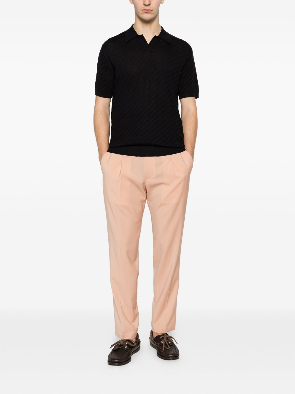 Pantaloni con coulisse e pieghe in rosa Briglia 1949 - uomo 