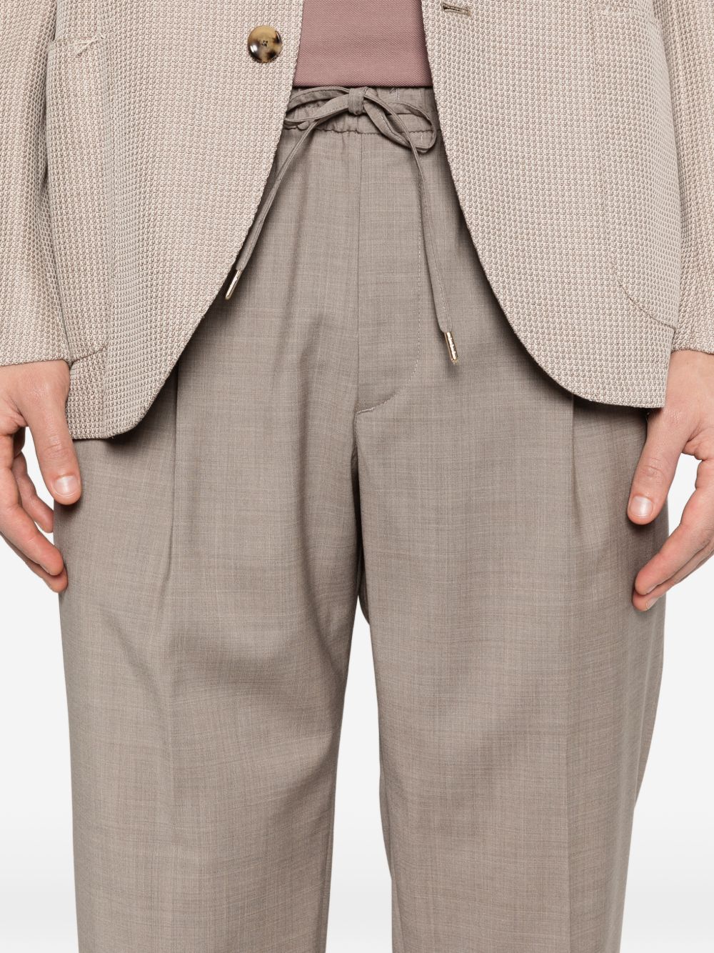 Pantaloni con coulisse e pieghe in beige Briglia 1949 - uomo 