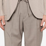 Pantaloni con coulisse e pieghe in beige Briglia 1949 - uomo 