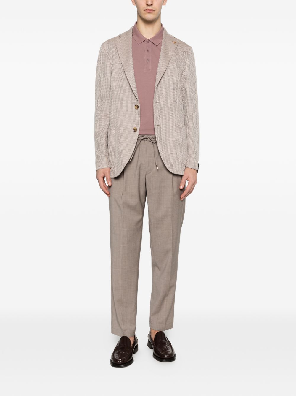 Pantaloni con coulisse e pieghe in beige Briglia 1949 - uomo 