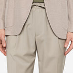 Pantaloni con coulisse e pieghe in beige Briglia 1949 - uomo 
