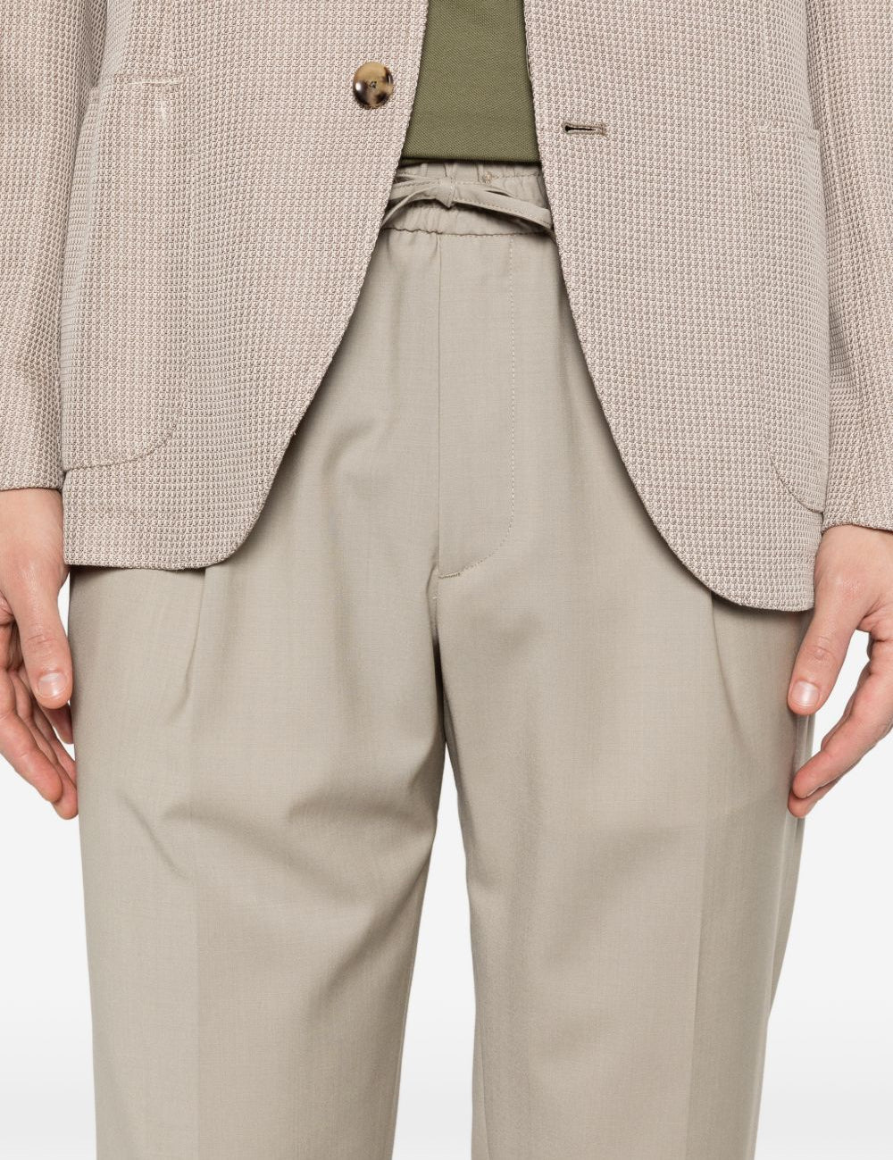Pantaloni con coulisse e pieghe in beige Briglia 1949 - uomo 