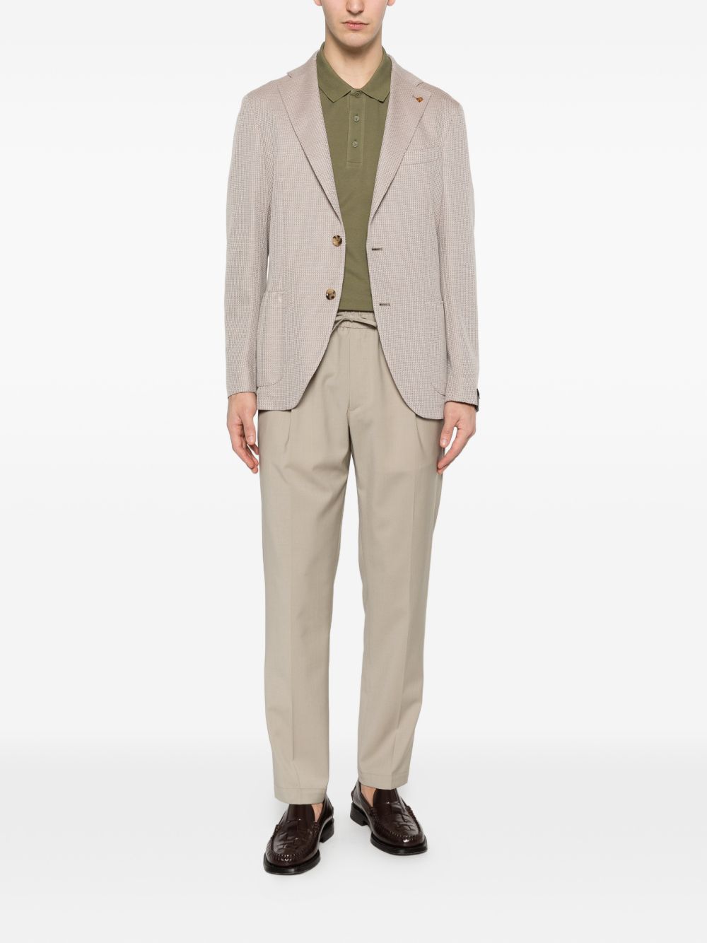 Pantaloni con coulisse e pieghe in beige Briglia 1949 - uomo 