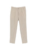 Men's Briglia 1949 Beige Drawstring Pleated Trousers