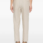 Pantaloni con coulisse e pieghe in beige Briglia 1949 - uomo 
