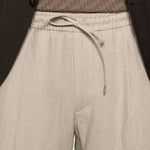 Pantaloni con coulisse e pieghe in beige Briglia 1949 - uomo 
