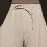 Pantaloni con coulisse e pieghe in beige Briglia 1949 - uomo 