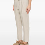 Pantaloni con coulisse e pieghe in beige Briglia 1949 - uomo 