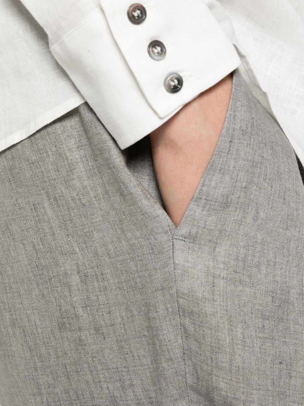 Pantaloni con coulisse e pieghe in grigio Briglia 1949 - uomo 