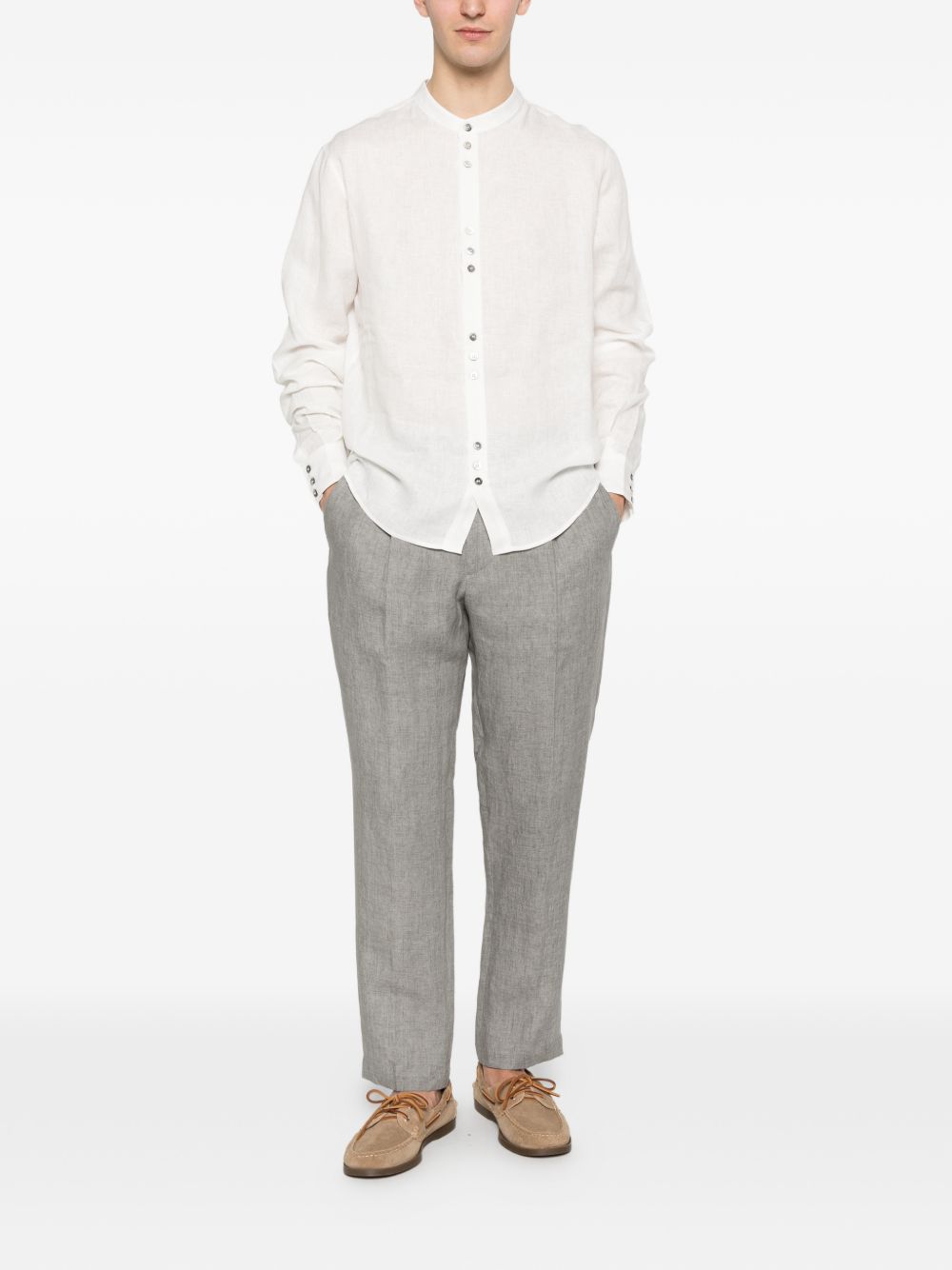 Pantaloni con coulisse e pieghe in grigio Briglia 1949 - uomo 