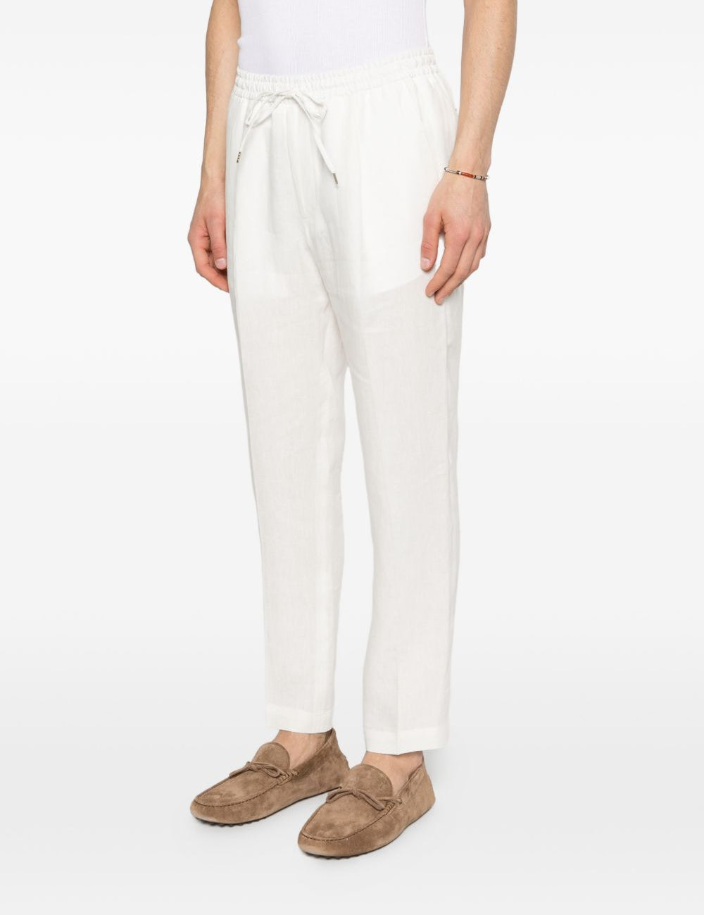 Pantaloni con elastico in vita in bianco Briglia 1949 - uomo 