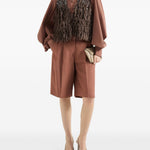 Camicia con maniche a sbuffo in rosa Brunello Cucinelli - donna 