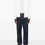 T-shirt con logo a girocollo in bianco Brunello cucinelli - uomo 