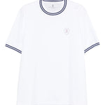 T-shirt a girocollo in bianco Brunello cucinelli - uomo 