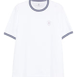 T-shirt a girocollo in bianco Brunello cucinelli - uomo 