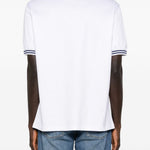 T-shirt a girocollo in bianco Brunello cucinelli - uomo 