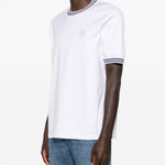 T-shirt a girocollo in bianco Brunello cucinelli - uomo 