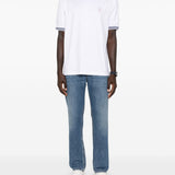 T-shirt a girocollo in bianco Brunello cucinelli - uomo 