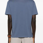 T-shirt a girocollo in blu Brunello cucinelli - uomo 