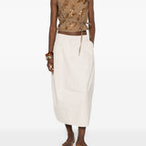 Gilet decorato con paillettes in marrone Brunello cucinelli - donna 