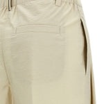 Pantaloni plissé in beige Brunello cucinelli - donna 