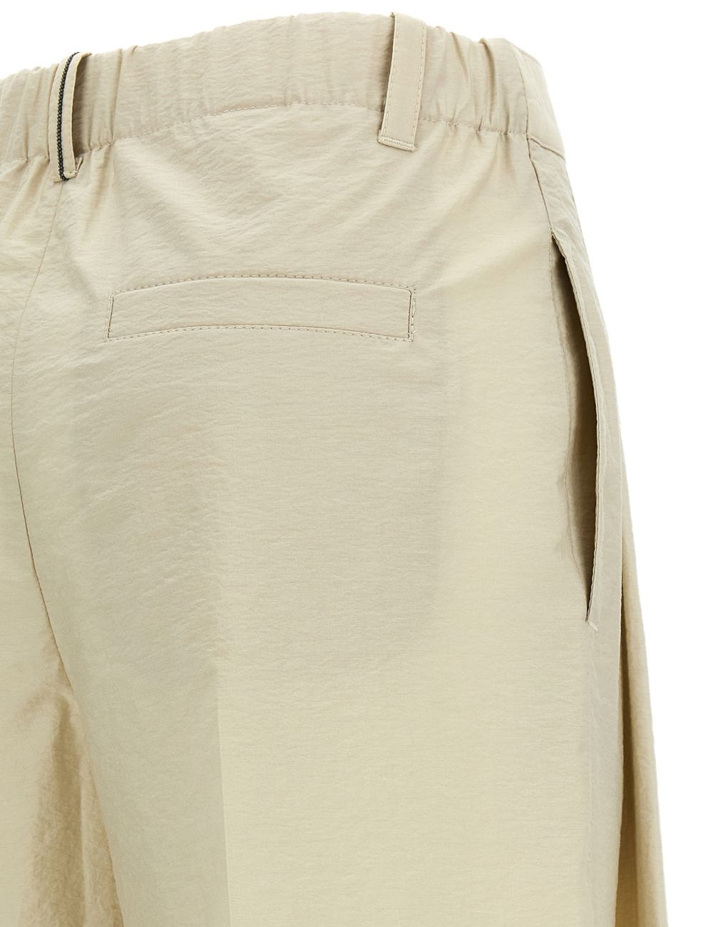 Pantaloni plissé in beige Brunello cucinelli - donna 